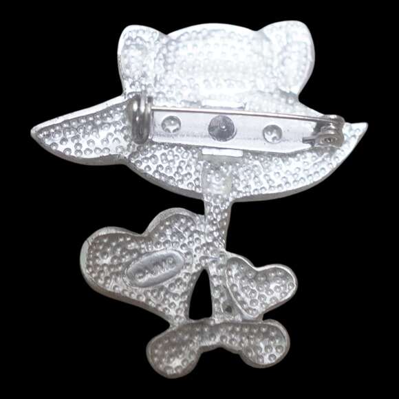 VTG Red Hat Society Jewelry Collection 8 Pieces Brooches, Earrings, Charm Watch - Picture 12 of 16